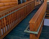 wooden wheel-chair ramp